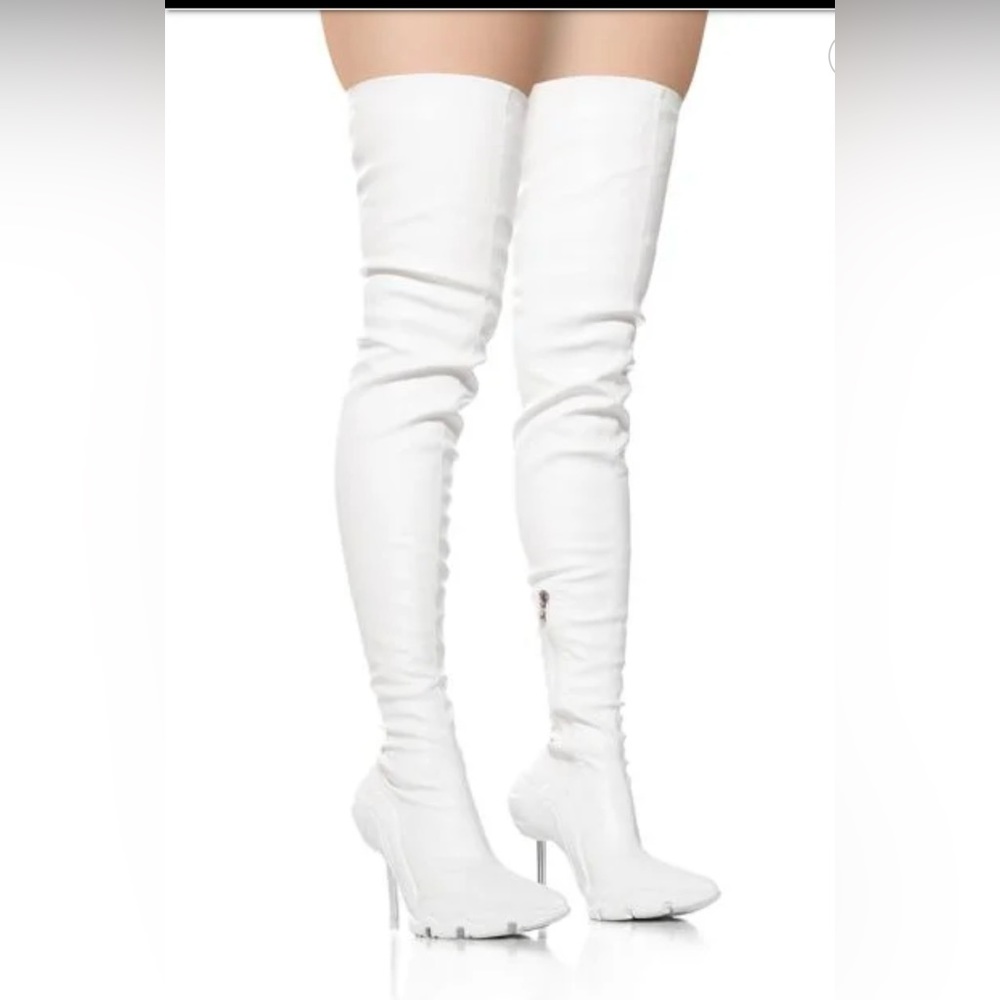 Azalea Wang Super sexy thigh high heels with stretch